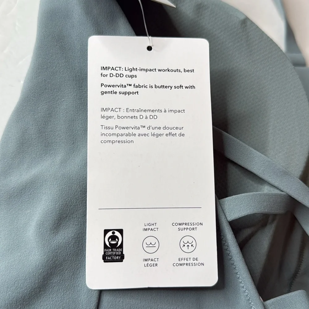 Athleta Elation Strappy Crop Top Sports Bra D - DD Size 1X - Picture 12 of 13